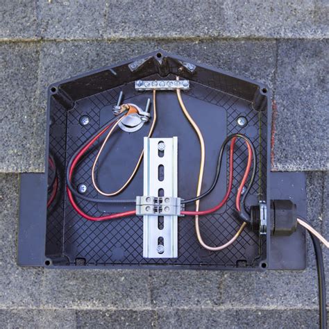 junction box on roof|solar panel roof junction box.